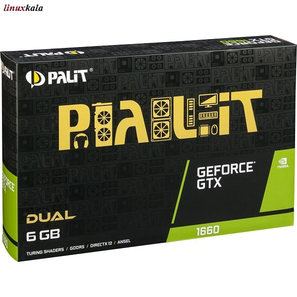 کارت گرافیک PALIT Geforce GTX 1660 Dual 6GB